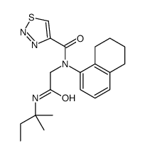 1,2,3-Thiadiazole-4-carboxamide,N-[2-[(1,1-dimethylpropyl)amino]-2-oxoethyl]-N-(5,6,7,8-tetrahydro-1-naphthalenyl)-(9CI)结构式