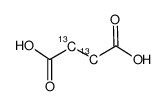 琥珀酸-2,3-13C2结构式
