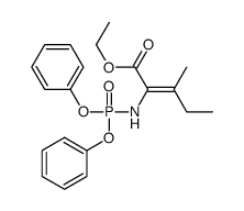 ethyl 2-(diphenoxyphosphorylamino)-3-methylpent-2-enoate结构式
