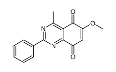 6-methoxy-4-methyl-2-phenylquinazoline-5,8-dione结构式