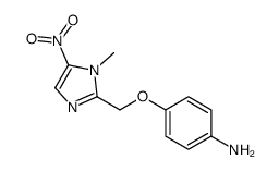 4-[(1-methyl-5-nitroimidazol-2-yl)methoxy]aniline结构式