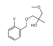 1-[(2-fluorophenyl)methoxy]-3-methoxy-2-methylpropan-2-ol Structure