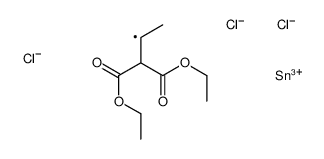 diethyl 2-(1-trichlorostannylethyl)propanedioate Structure
