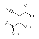 2-氰基-3-(二甲氨基)-2-丁烯酰胺结构式
