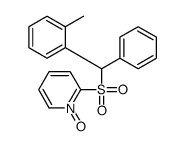 2-[(2-methylphenyl)-phenylmethyl]sulfonyl-1-oxidopyridin-1-ium Structure