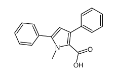 1-methyl-3,5-diphenylpyrrole-2-carboxylic acid Structure