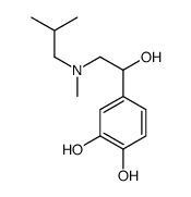 4-[1-Hydroxy-2-[methyl(2-methylpropyl)amino]ethyl]-1,2-benzenediol Structure