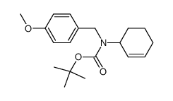 Cyclohex-2-enyl-(4-methoxy-benzyl)-carbamic acid tert-butyl ester结构式