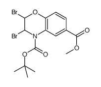 2,3-dibromo-2,3-dihydro-benzo[1,4]oxazine-4,6-dicarboxylic acid 4-tert-butyl ester 6-methyl ester Structure