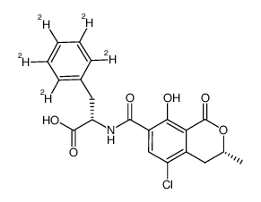赭曲霉毒素A-D5结构式