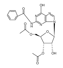 3',5'-di-O-acetyl-N2-benzoylguanosine Structure