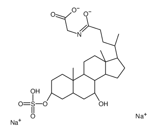 Glycochenodeoxycholic Acid 3-Sulfate Disodium Salt Structure