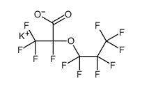 potassium 2,3,3,3-tetrafluoro-2-(heptafluoropropoxy)propionate Structure