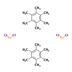 (六甲基苯)合二氯化钌(II)二聚体结构式