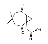 2-(4,4-dimethyl-2,6-dioxo-7-bicyclo[5.1.0]octanyl)acetic acid Structure