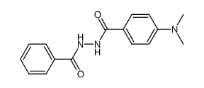 4-dimethylamino-benzoic acid N'-benzoyl-hydrazide Structure