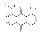 9,10-Anthracenedione,1,4,4a,9a-tetrahydro-1-methyl-8-nitro-结构式