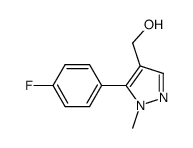 (5-(4-fluorophenyl)-1-methyl-1H-pyrazol-4-yl)methanol结构式
