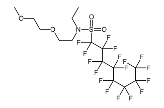 Alpha-[2-[乙基[(十七氟辛基)磺酰基]氨基]乙基]-ω-甲氧基聚(氧-1,2-乙二基)结构式