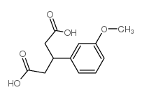 3-(3-Methoxyphenyl)pentanedioic acid Structure