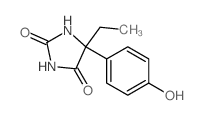 2,4-Imidazolidinedione,5-ethyl-5-(4-hydroxyphenyl)- Structure