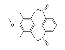 4-methoxy-2,3,5,6-tetramethyl-2',6'-dinitrobiphenyl结构式