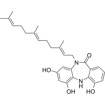 Diazepinomicin structure