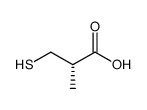(S)-3-mercapto-2-methylpropanoic acid Structure