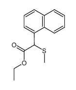 ethyl α-methylthio-1-naphthaleneacetate结构式