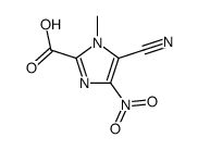 (9ci)-5-氰基-1-甲基-4-硝基-1H-咪唑-2-羧酸结构式