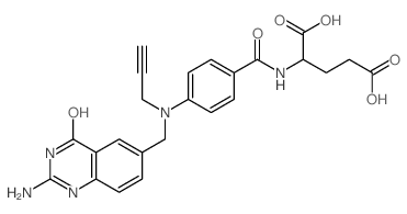 N10)-PROPARGYL-5,8-DIDEAZAFOLIC ACID结构式