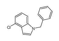 4-氯-1-(苯基甲基)-1H-吲哚结构式