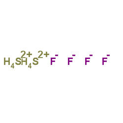sulfur(+2) tetrahydride cation tetrafluoride structure