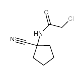 2-氯-N-(1-氰基环戊基)-乙酰胺结构式