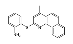 2-(4-methylbenzo[h]quinolin-2-yl)sulfanylaniline结构式