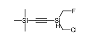2-[chloromethyl(fluoromethyl)silyl]ethynyl-trimethylsilane Structure