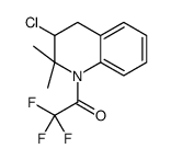 1-(3-chloro-2,2-dimethyl-3,4-dihydroquinolin-1-yl)-2,2,2-trifluoroethanone结构式