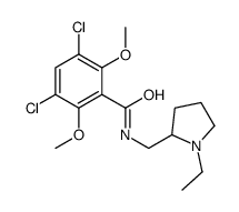 2-((3,5-Dichloro-2,6-dimethoxybenzamido)methyl)-1-ethylpyrrolidine Structure
