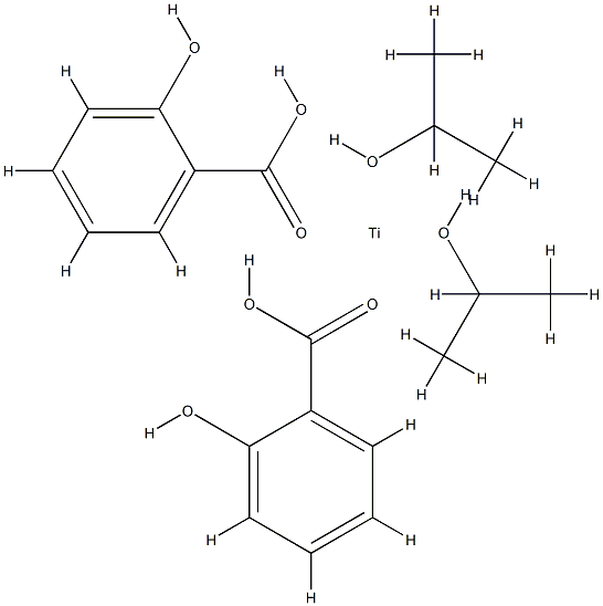 bis(salicylato-O1,O2)bis(propan-2-olato)titanium结构式
