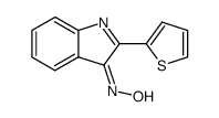 2-[2]thienyl-indol-3-one oxime结构式