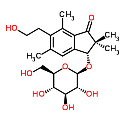 表蕨素 D 3-O-葡萄糖甙结构式