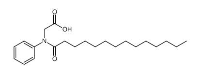 Glycine, N-(1-oxotetradecyl)-N-phenyl Structure