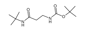 (2-tert-butylcarbamoyl-ethyl)-carbamic acid tert-butyl ester Structure