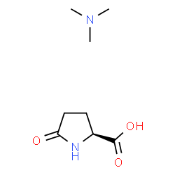 5-oxo-DL-proline, compound with trimethylamine (1:1) Structure
