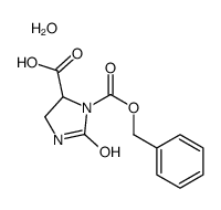 3-[(苄氧基)羰基]-2-氧代咪唑烷-4-羧酸水合物结构式