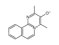 2,4-dimethylpyrimido[2,1-a]isoquinolin-5-ium-3-olate结构式