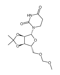 2',3'-O-isopropylidene-5'-O-methoxymethyl-5,6-dihydrouridine结构式