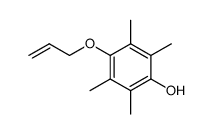 Allyl-(4-hydroxy-2.3.5.6-tetramethyl-phenyl)-aether Structure