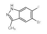 5-BROMO-6-FLUORO-3-METHYL-1H-INDAZOLE Structure
