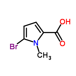 5-Bromo-1-methyl-1H-pyrrole-2-carboxylic acid Structure